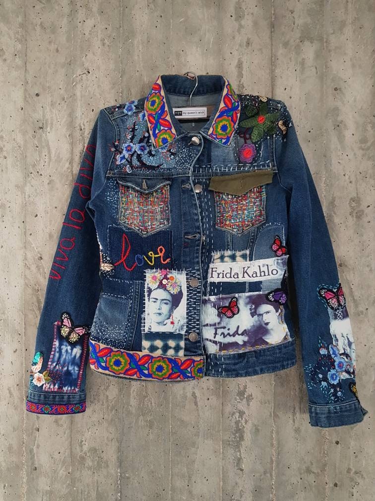 Damaged Vintage Denim Jacket/jeans Jacket From 80's/grunge - Etsy