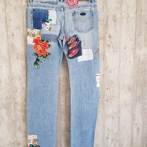 Vintage Jean's, Embroidery Jeans All SIZES - Etsy