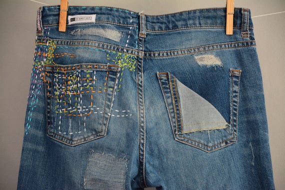 Omitir Teoría básica par Vaqueros vintage para mujer jeans de trabajador de los 90 - Etsy España