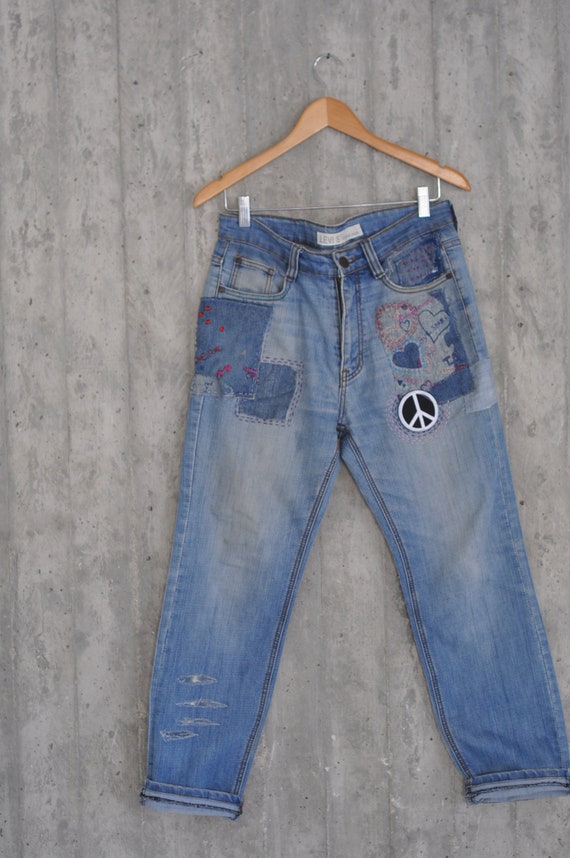 Vintage Levis 501 Jeans Vaqueros levis desgarrados con | Etsy México