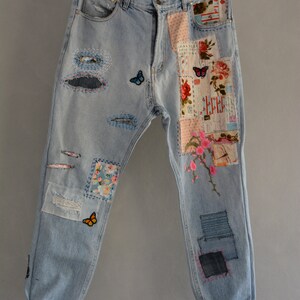 Vintage Distressed Boyfriend Jeans/hipster Jeans/all - Etsy