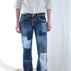 Levi's 501 Vintage High Waist Denim Jeans Medium Blue Wash - Etsy