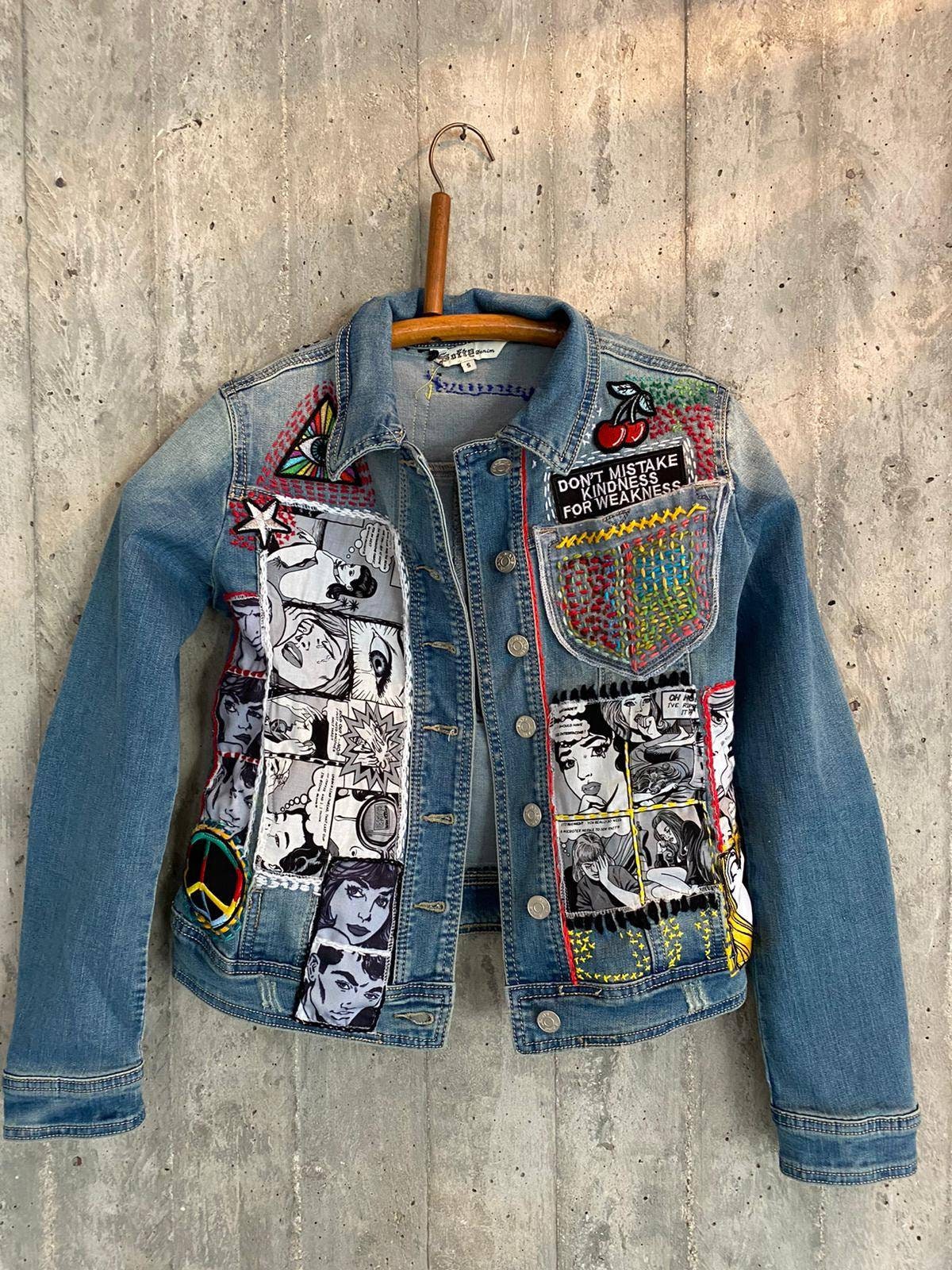 80s-90s Embroidered Jacket / Boho Jacket / Blazer Vintage - Etsy Israel