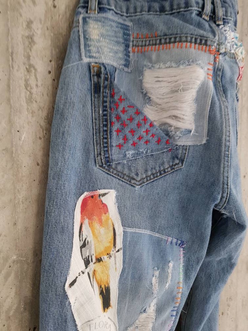 Distressed Vintage Boyfriend Jeans/hipster Jeans/all - Etsy