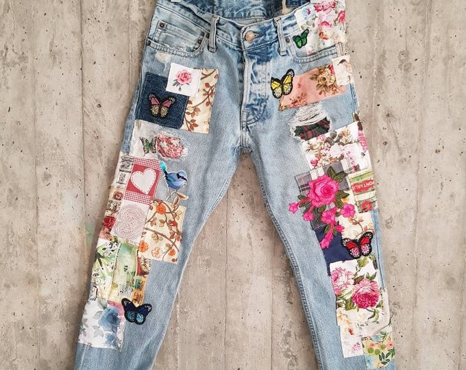 Distressed Vintage Boyfriend Jeans/hipster Jeans/all - Etsy