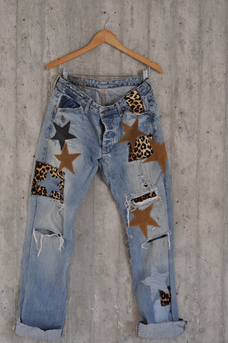 Distressed Vintage Boyfriend Jeans/hipster Jeans/all Etsy