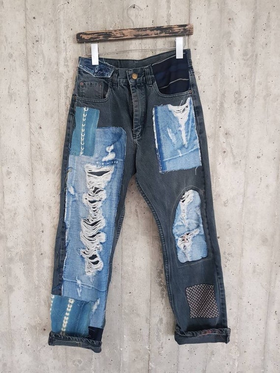 vintage levi's 501 distressed jeans