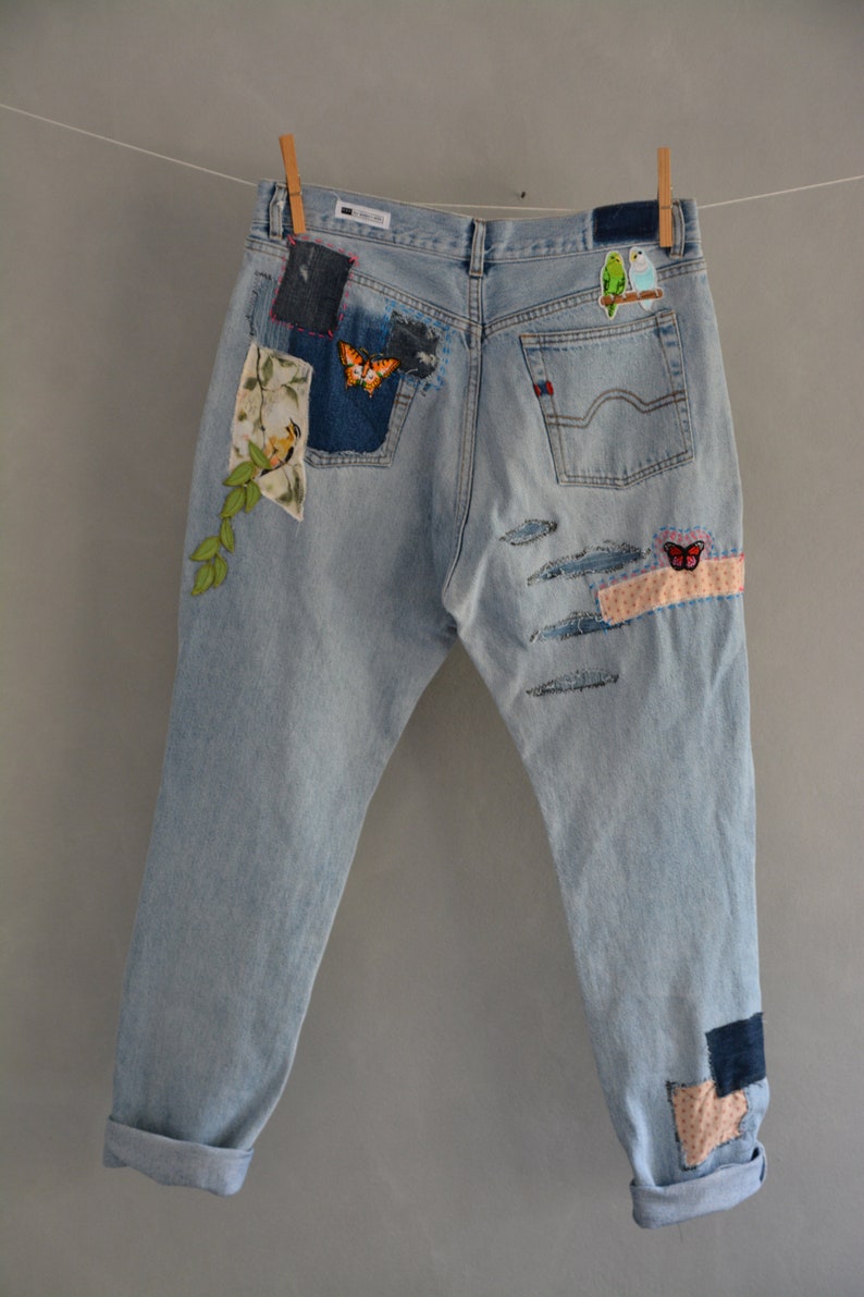 Vintage Distressed Boyfriend Jeans/hipster Jeans/all - Etsy UK
