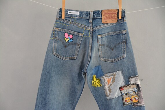Womens vintage high deals waisted levi jeans