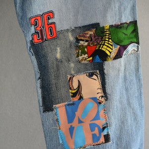 Levis 501 Vintage High Waist Denim Jeans Medium Blue Wash Authentic ...