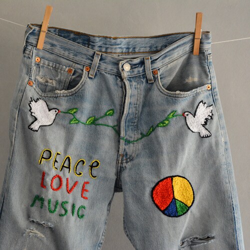Distressed Boyfriend Jeans/hipster 
