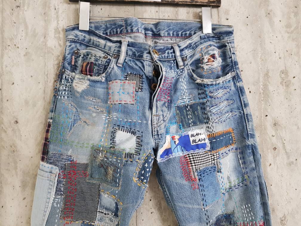 Distressed Vintage Boyfriend Jeans/hipster Jeans/all - Etsy Israel