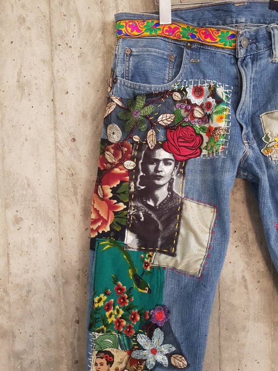 Jeans bordados 2019 sale