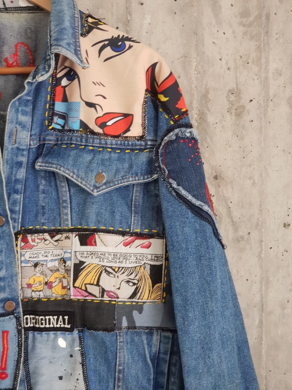 Damaged Vintage Levi's Denim Jacket/jean Jacket From 80's/grunge -   Canada