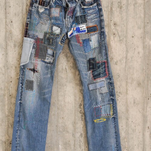 Vintage Jeans Lee Jeans Distressed Denim Blue Jeans - Etsy Israel