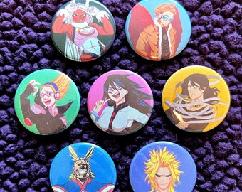 My Hero Academia: Pro-Heroes 1.75in Buttons