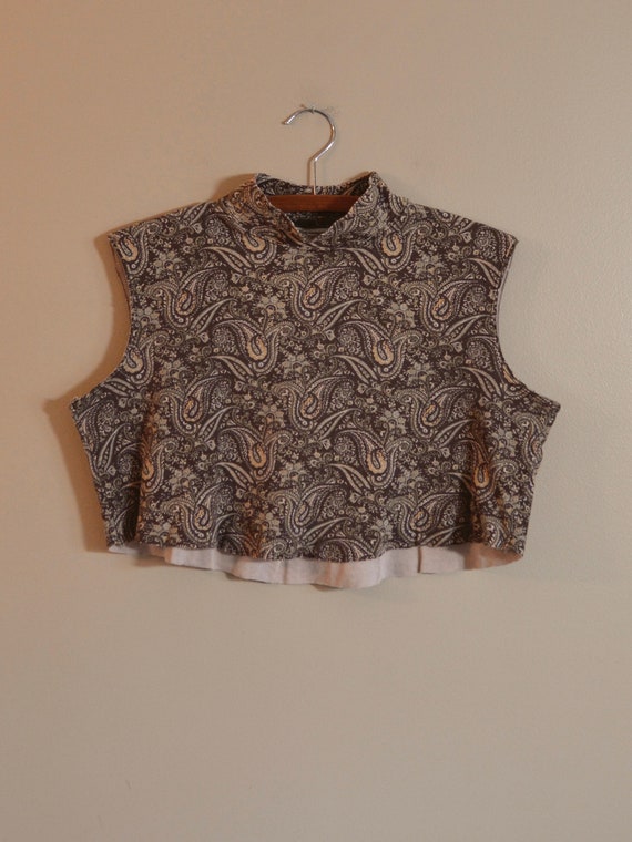 Elia Vintage Paisley Mock Neck Top