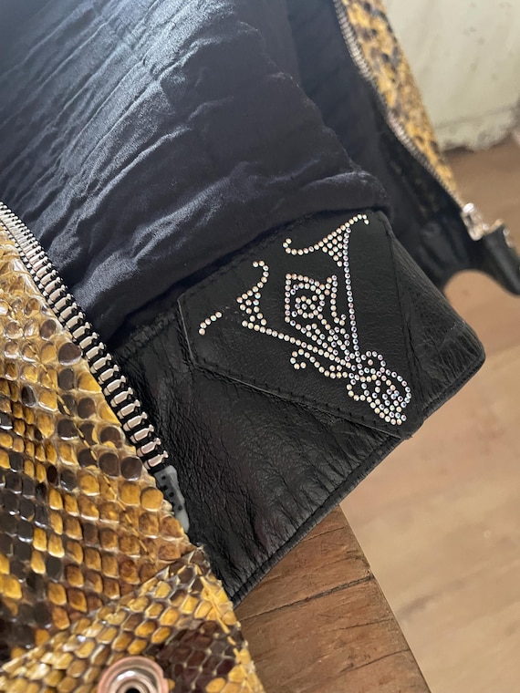 Voyage passion real python snake yellow leather 2… - image 14