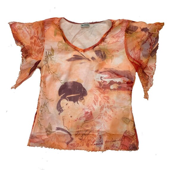 90s mesh top gaultier style vintage mesh top 90s b