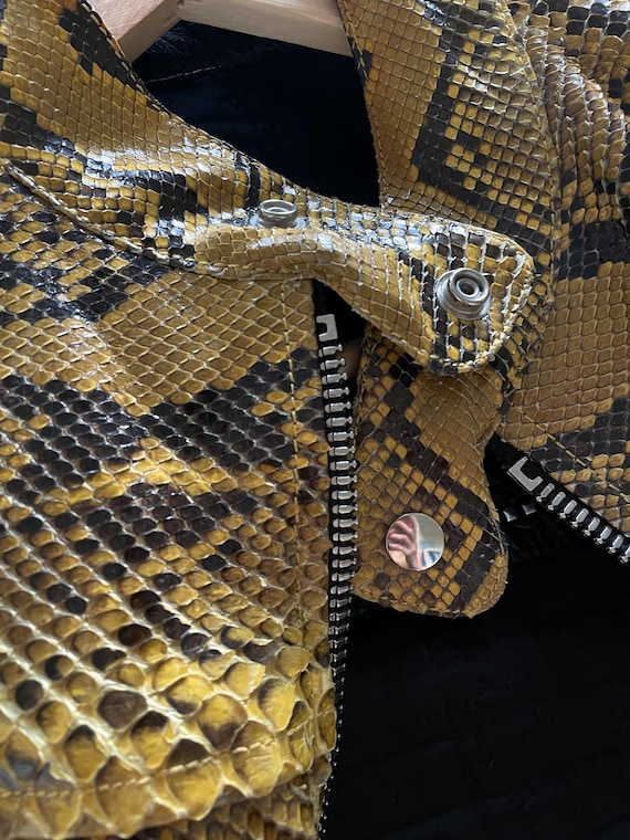 Voyage passion real python snake yellow leather 2… - image 11