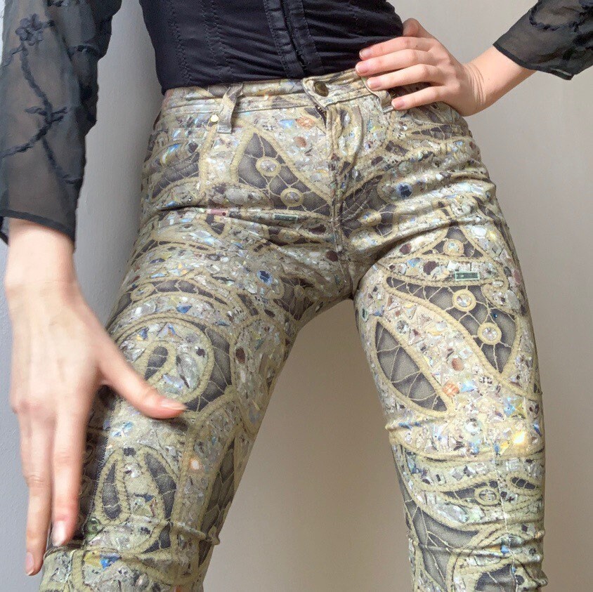 Vivienne Westwood Anglomania Printed 2010 Lee Jeans Crystal - Etsy