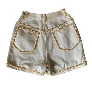 Dolce & Gabbana SS 1992 pearl high waisted shorts runway look size XS