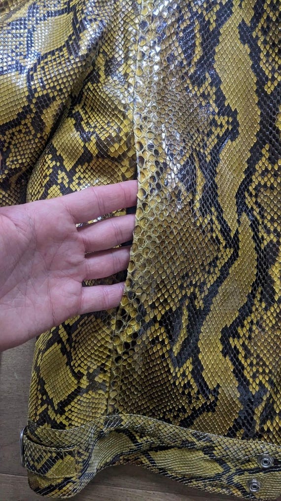 Voyage passion real python snake yellow leather 2… - image 4