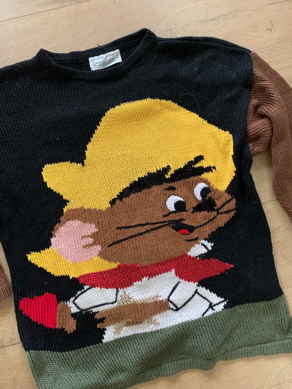 Vintage 80s 90s Castelbajac for Iceberg Cartoon Knitted