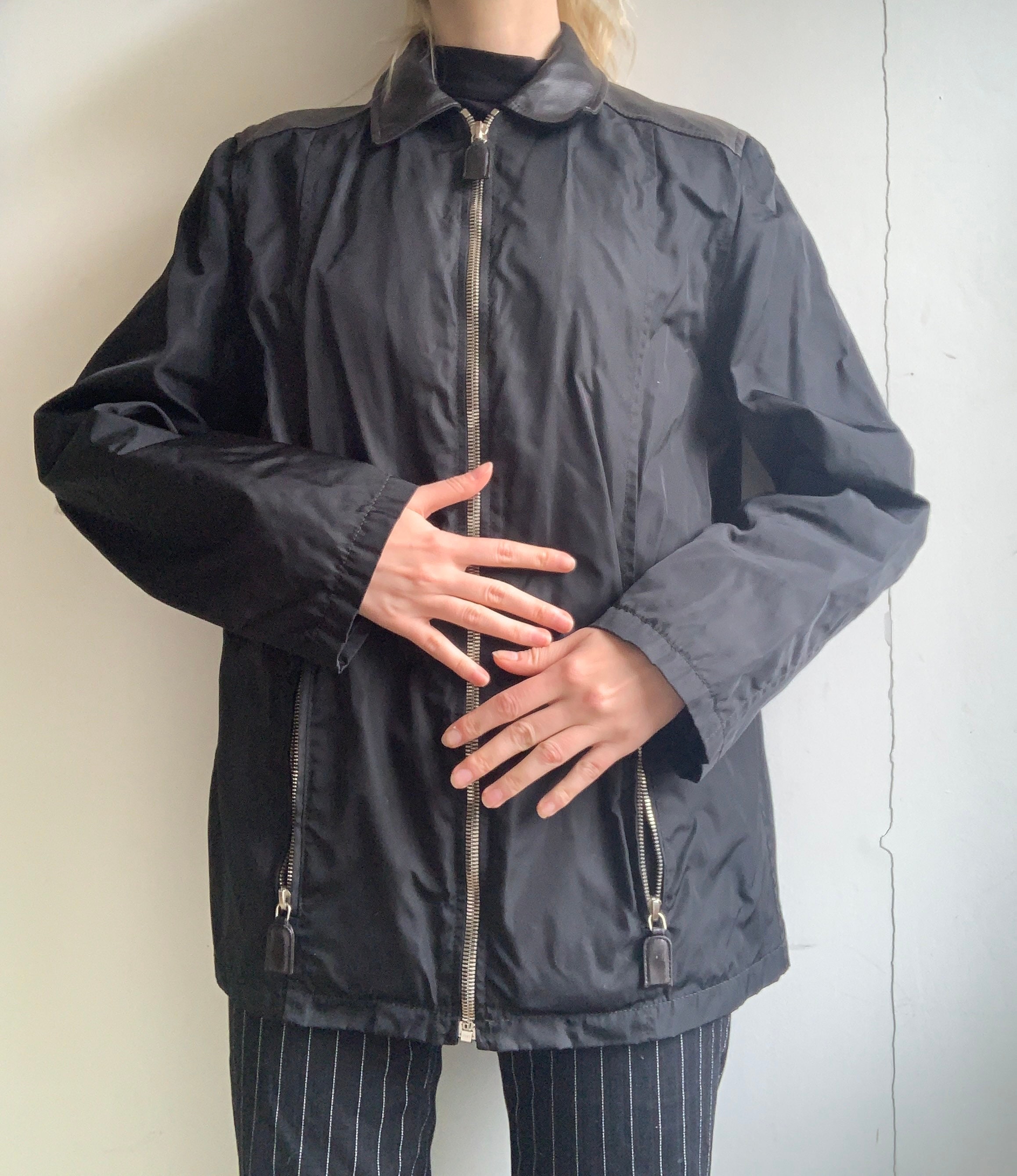 ジャケット・アウター 90s France \"lace up\" leather jacket 90s Womens Leather Jacket, Classic Biker Leather Jacket