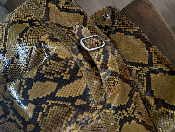 Voyage passion real python snake yellow leather 2… - image 12