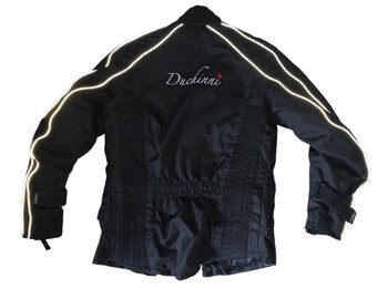 Vintage Duchinni racing moto biker jacket y2k