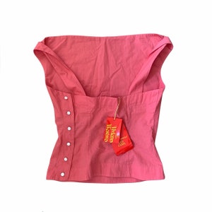 Vintage deadstock inizio 2000 Vivienne Westwood red label corsetto top camicetta Vivienne Westwood corsetto