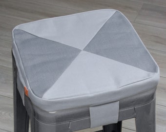 40% OFF – Indoor/Outdoor Seat Cushion for Tolix-style Metal Stool; Storm/Cement