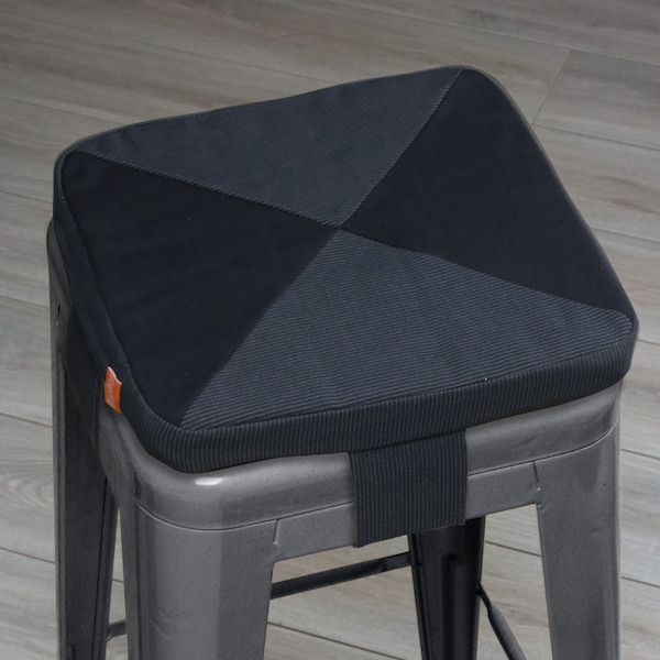 40% OFF – Indoor/Outdoor Seat Cushion for Tolix style Metal Stool; Charcoal/Iron