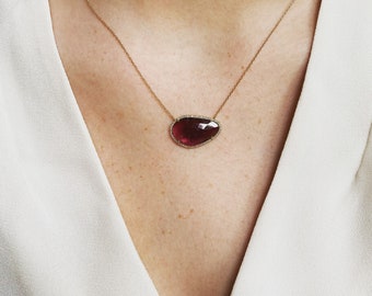 Ulka Rocks Asherton tourmaline necklace in 14k gold