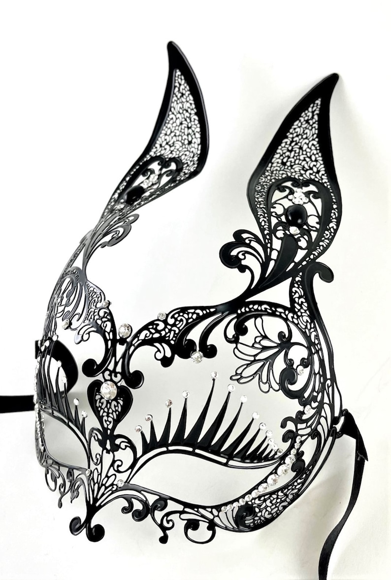 Venetian Laser Cut Metal Elegant Bunny Rabbit Mask - Etsy