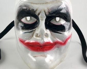 Venetiansk papmachémask Joker mörk