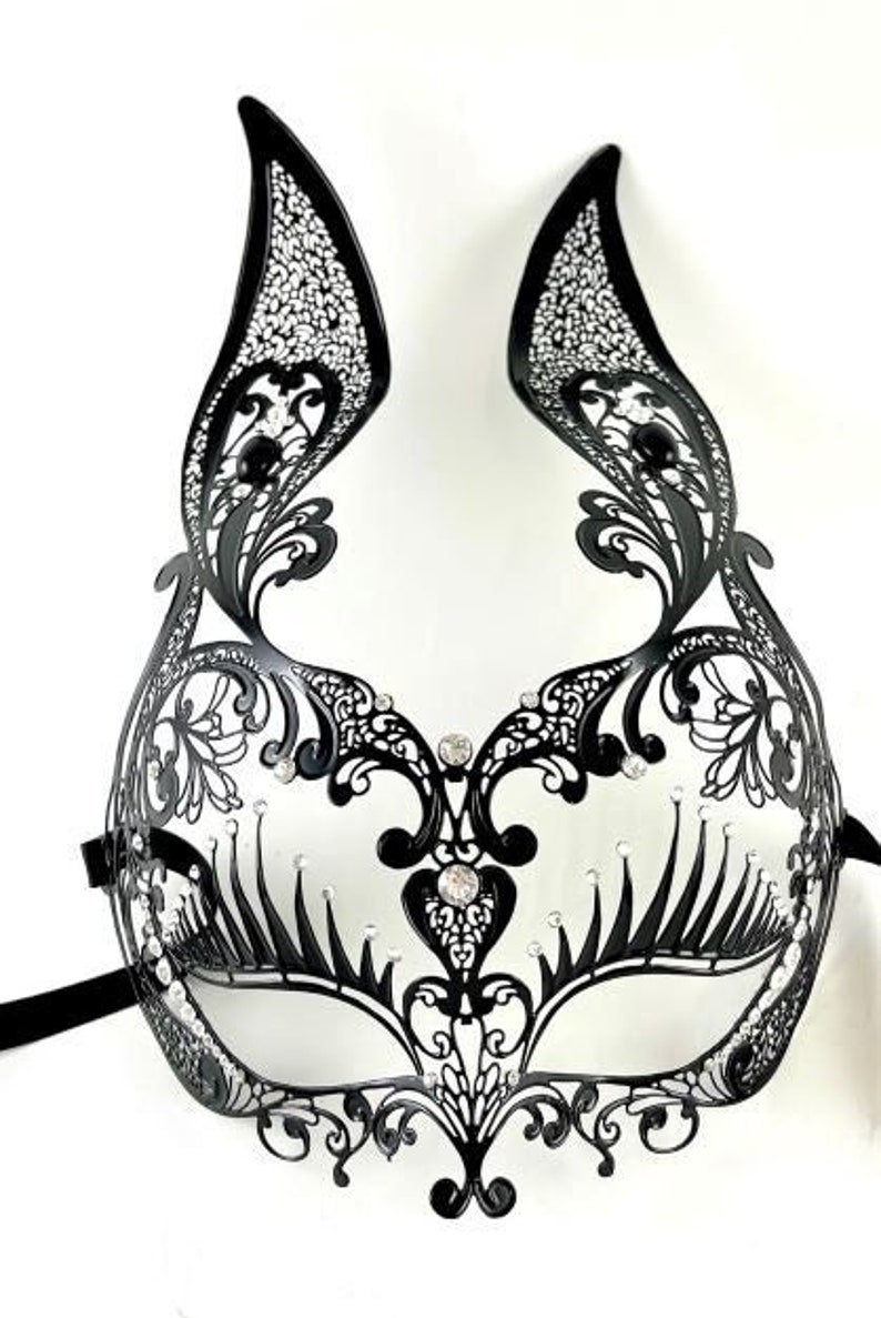 Venetian Laser Cut Metal Elegant Bunny Rabbit Mask - Etsy