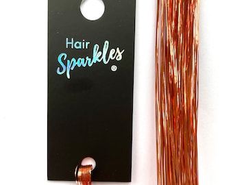 Rose Gold Hair Sparkles® (Hair Tinsel)