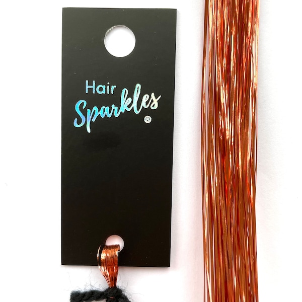 Rose Gold Hair Sparkles® (Hair Tinsel)