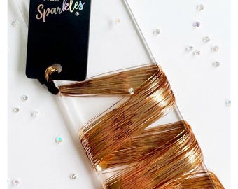 Champagne Quartz Hair Sparkles® (Hair Tinsel)