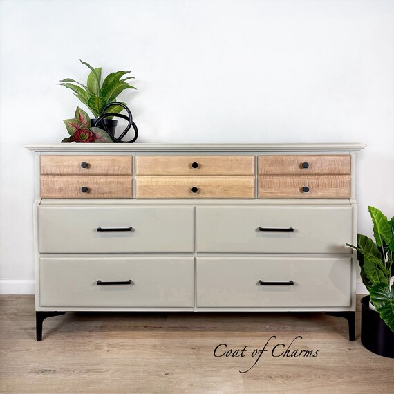 MCM Maple Dresser Nightstand Set Neutral Decor Natural Wood Bedroom Chest -  Etsy