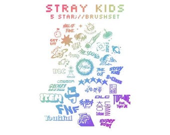 STRAY KIDS 5 Star Procreate Brush Set