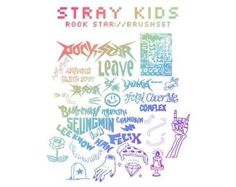 STRAY KIDS Rock Star Procreate Brush Set