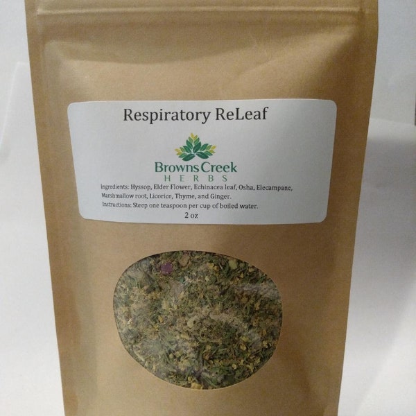 Respiratory ReLeaf (herbal tea blend for lung support)