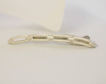 Vintage Tie Bar,Silver Tie Bar, Business Suit Accessory, Vintage Menswear, Signed Hickok