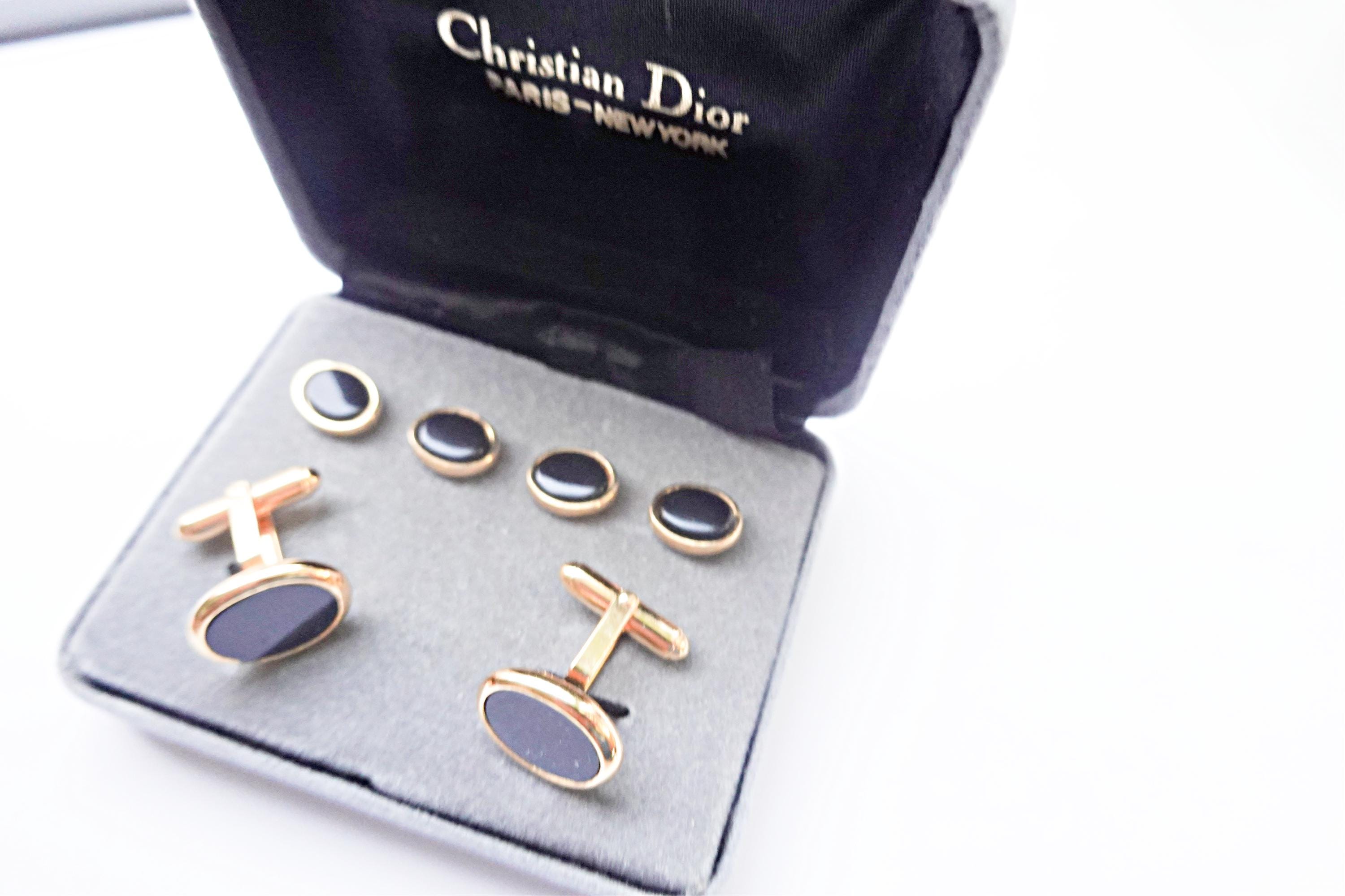 Christian Dior カフスボタンとブレスレットセット クリスチャン・ディオール Christian Dior カフス＆ネクタイチェーン