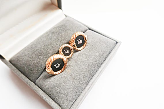 Christian dior cufflinks 1980s - Gem