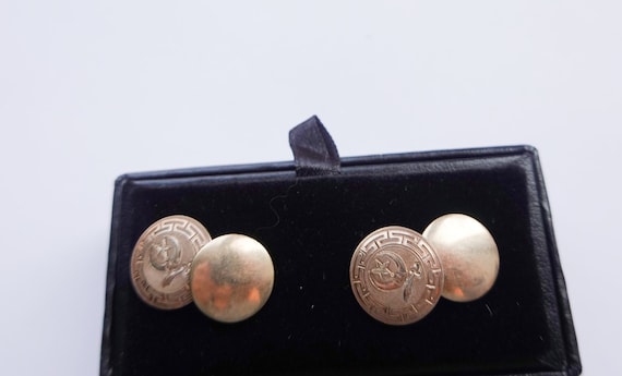 Antique Fraternity Cufflinks,  Shriner Cufflinks— Philanthropic Fraternity Cufflinks, Collectible Fraternity Jewelry