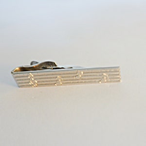 Vintage Musican Gift, Treble Note Jewelry,  Gift for Musician,  Musical Tie Bar, Music Jewelry